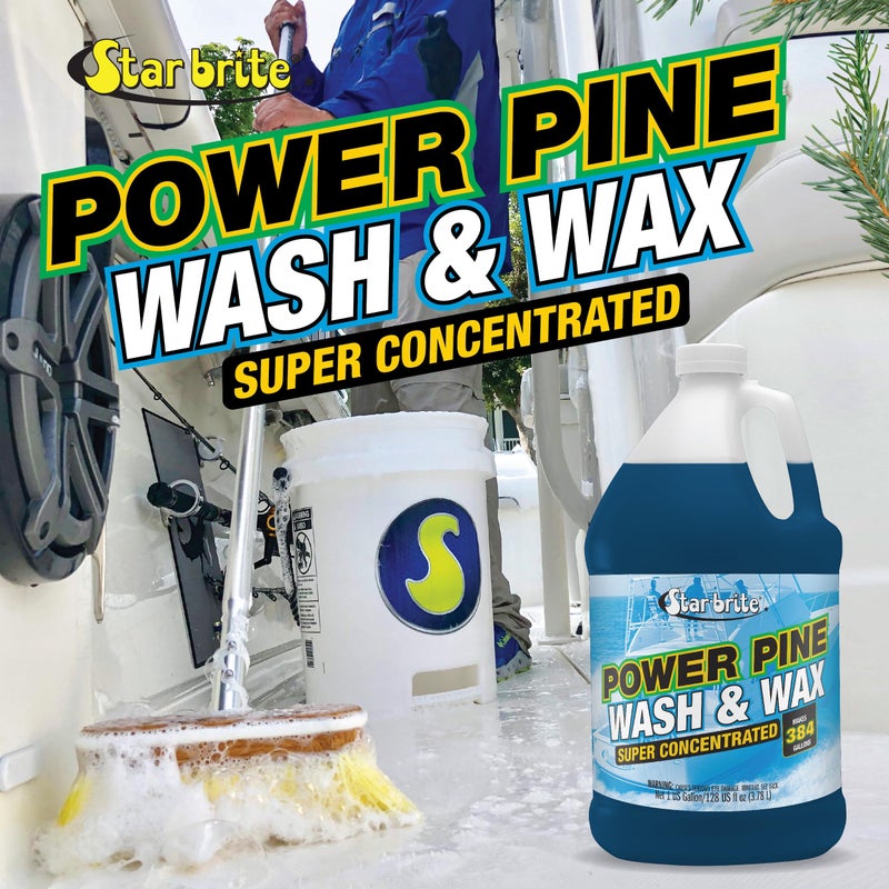 STAR BRITE Power Pine Boat Wash & Wax Super Concentrate - Makes 384 Gallons - 1 GAL (094700N) - Image 2